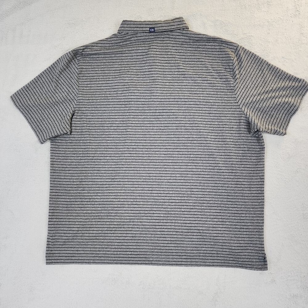 Georgia Bulldogs Polo Shirt Mens XXL Striped Cutter & Buck Performance - Picture 7 of 10